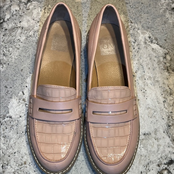 Dolce Vita Blush Light Pink Platform Loafers Size 9.5 - Picture 4 of 10